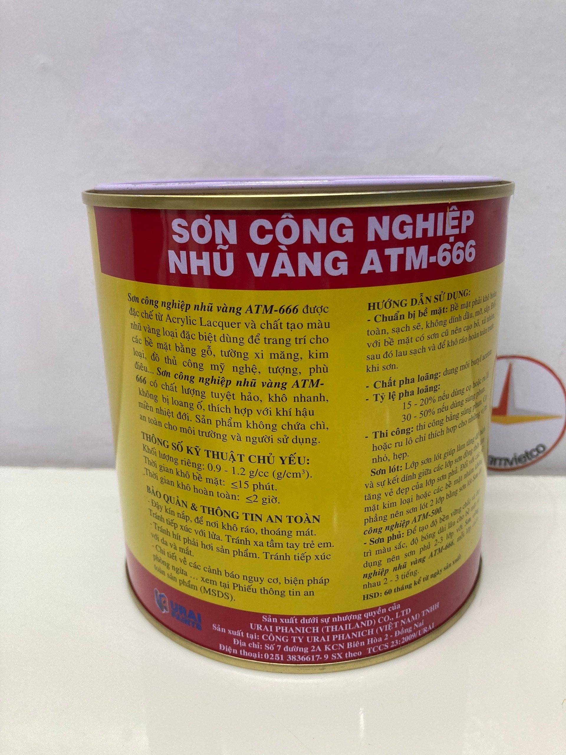 Sơn công nghiệp nhũ vàng ATM 666 - Sơn Lộc Nam Việt - Công Ty TNHH Lộc Nam Việt